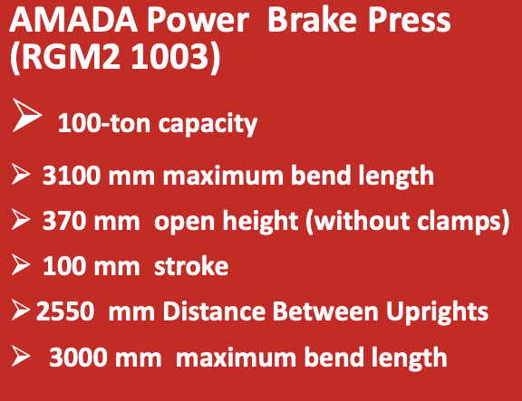 AMADA Power Brake Press